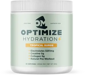 OPTIMIZE MINERALS Optimize Hydration+ Electrolyte Supplement with Magnesium & Creatine for Muscle Strength Performance & Recovery