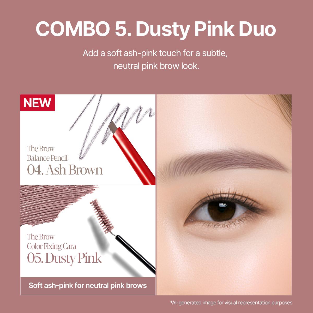 [DUO] Espoir The Brow Duo, Easy 2 Steps, K-Idol Style, Slim Hard Formula Pencil, Long Lasting Fixing Cara, Waterproof, Smudge-Proof, Define&Fill, Beginner-Friendly, 24Hr Long Lasting, Vegan