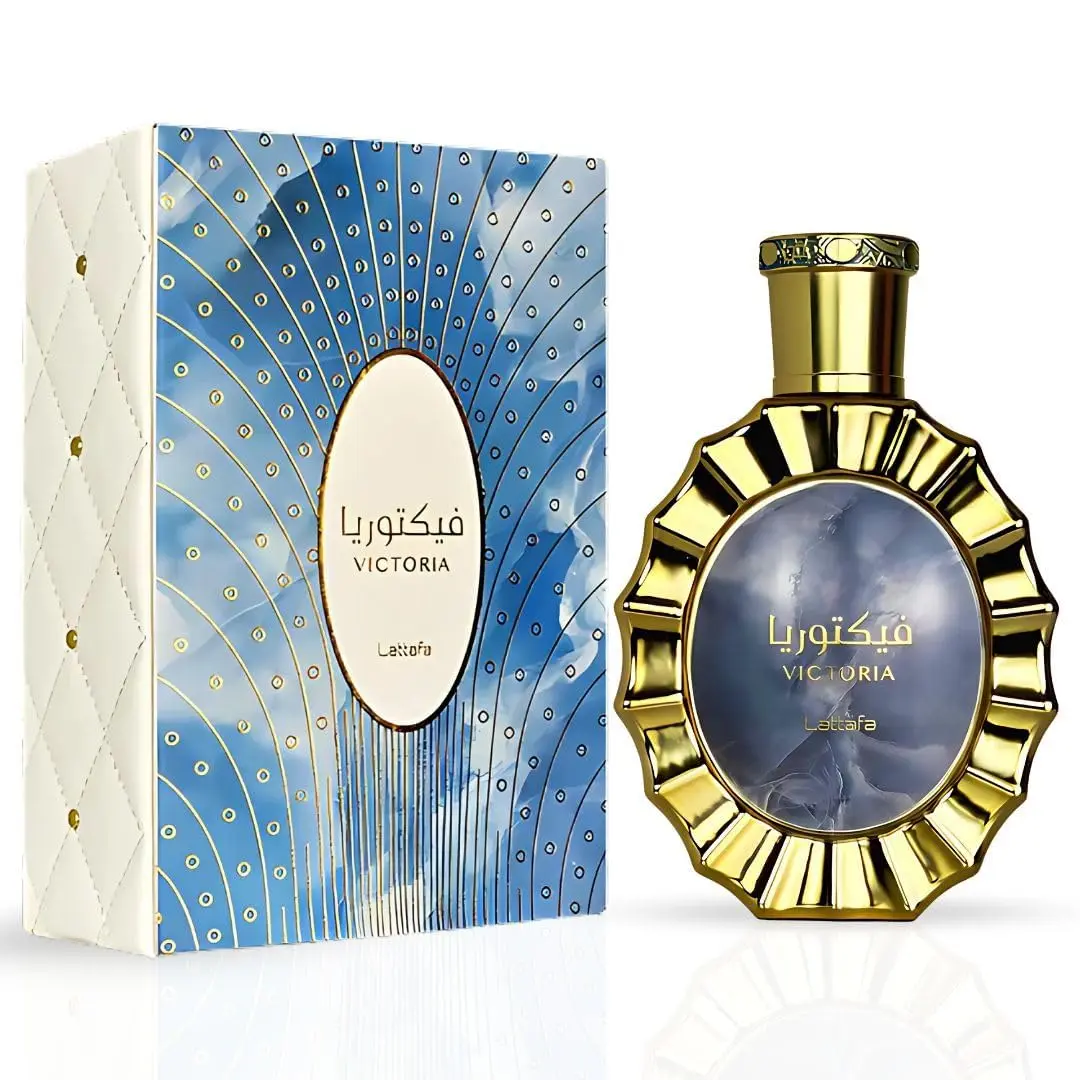 Lattafa Victoria Eau de Parfum Spray 3.4 oz - EDP Perfume Spray with Lemon Meringue, Neroli, Vanilla - Creamy, Pure, Luxury Vanilla Buttercream Unisex Fragrance, Sweet Citrus Floral Elegant Scent