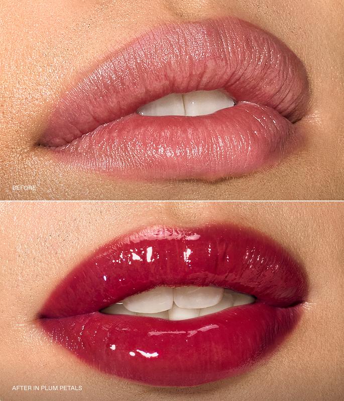 r.e.m. beauty x Wicked: For Good poppy plumping lip gloss trio