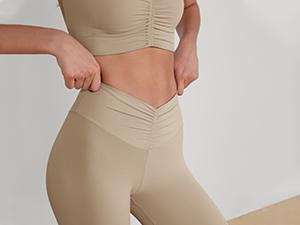 ODODOS Cloud Feeling Ruched Yoga Leggings for Women 25" / 28" High Waist Crossover Yoga Pants