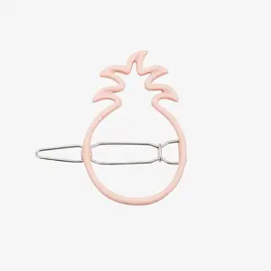 Enamel Pineapple Hair Barrette