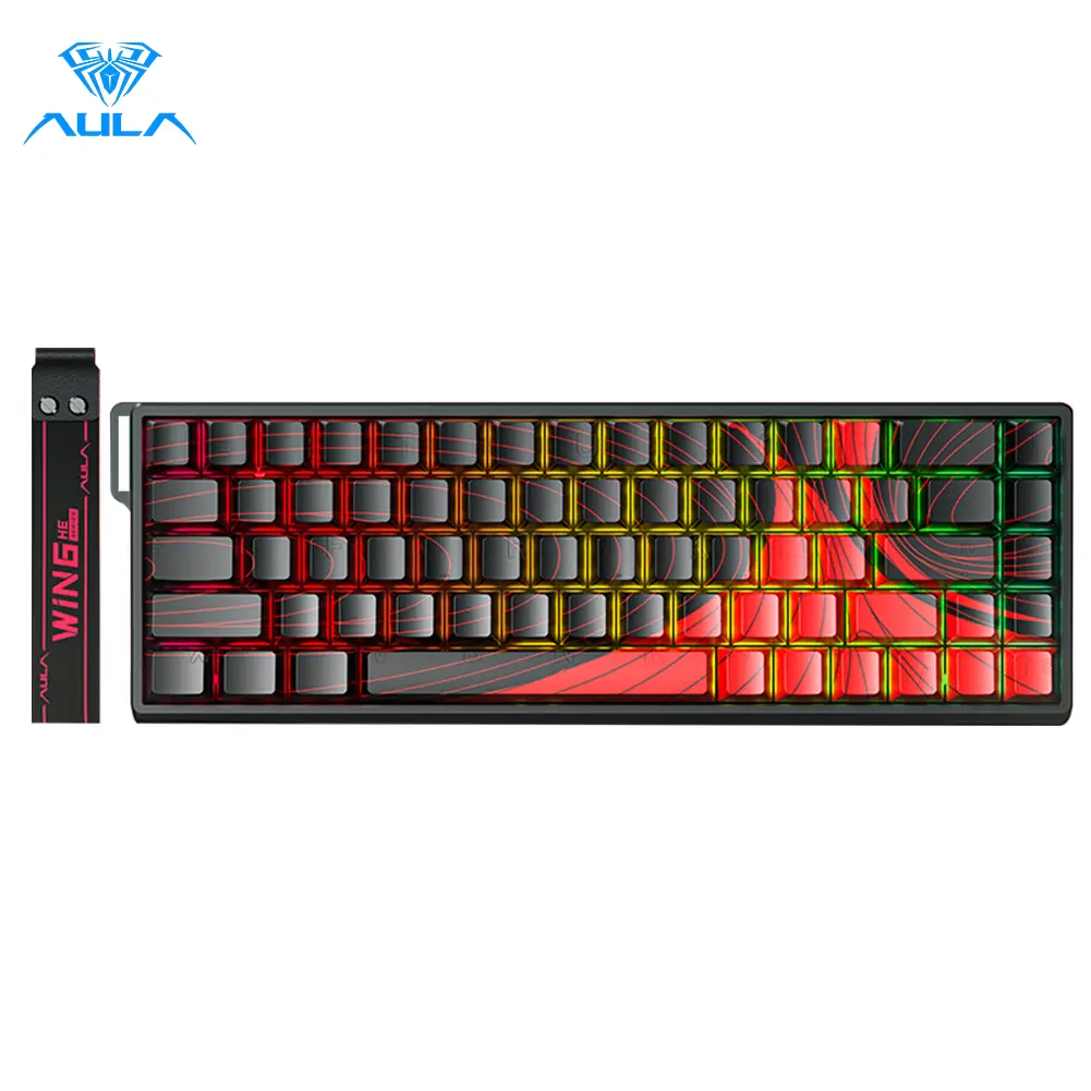 [New]Aula WIN60/WIN68 HE Magnetic Keyboard with Adjustable Actuation, Hall Effect Keyboard with 0.3ms Latency, 65% Wired Compact Keyboard, 8000 Hz Polling Rate, Hot-Swappable pc Accessories TikTokShopfalldealsforyou,back to school,back to school haul