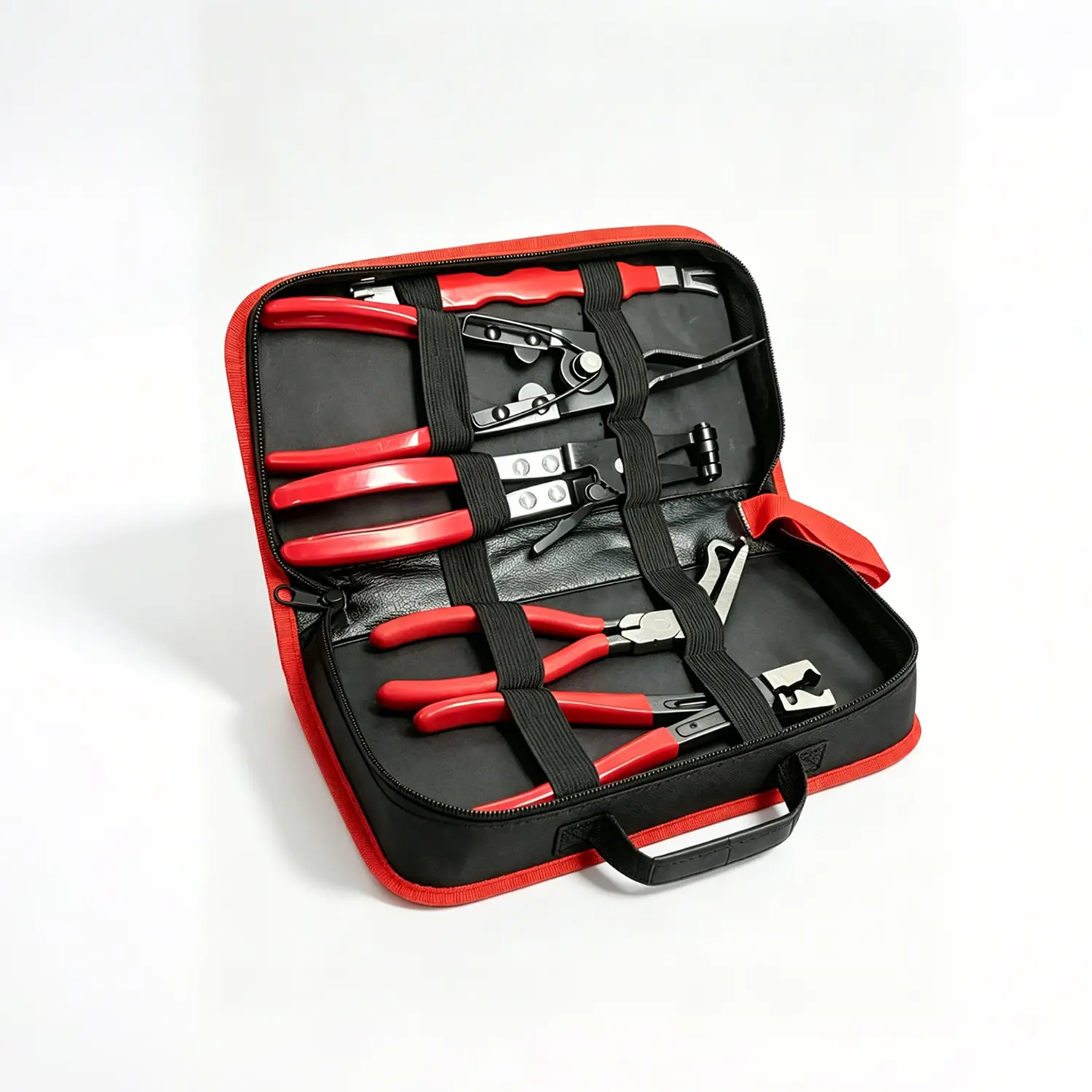 Unisex 5pcs Automotive Electrical Connector Disconnect Pliers Set - Mechanic No-Damage Tools with Angled, Straight Pliers, Multifunctional Hose Clamp Remover for Precision and Ease of Use, Versatile for Different Angles
