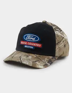 BRIXTON x Ford Truck NetPlus® Trucker Mens Hat, Camo Black