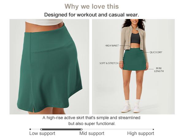 ODODOS Women's Athletic Tennis Skorts with Pockets Built-in Shorts Golf Active Skirts for Sports Running Gym Training ODODOS Women's Athletic Tennis Skorts with Pockets Built-in Shorts Golf Active Skirts for Sports Running Gym Training