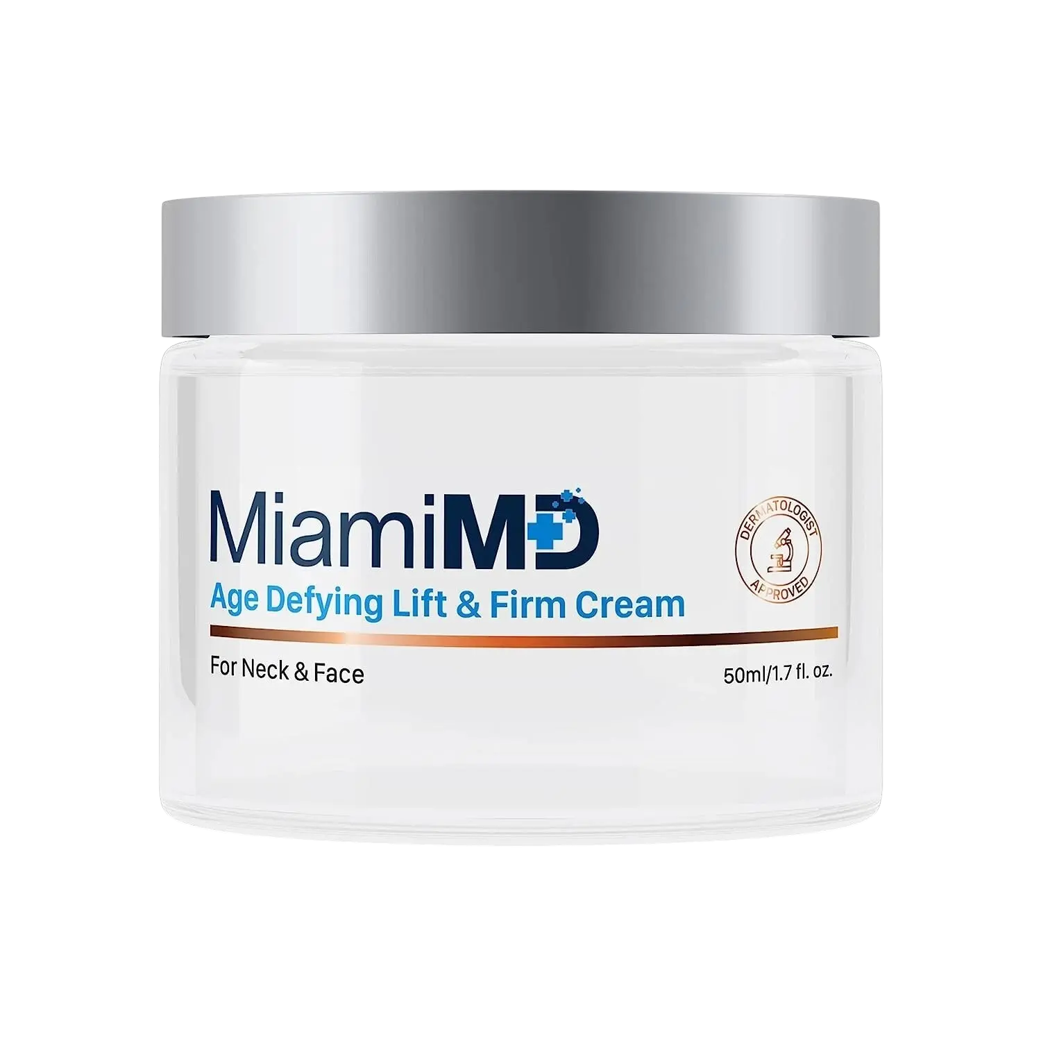Miami MD Age Defying Lift & Firm Cream with Peptides, BHA-Free, for Neck & Face - 50 ml