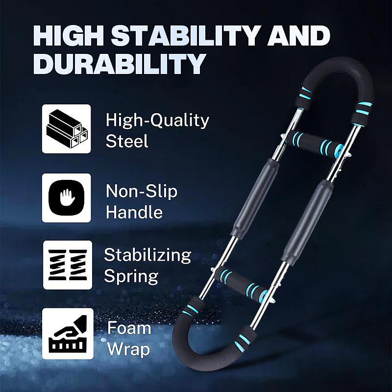 Twister Arm Trainer Adjustable Strength Bar for Chest & Arm Workout Portable Home Gym Equipment for Men Ideal for Upper Body Fitness