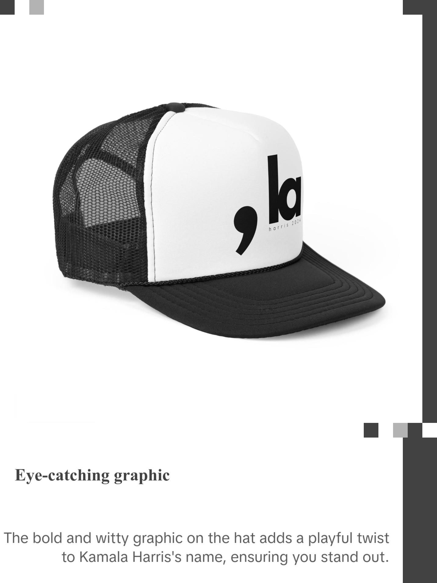 Comma La Hat - Kamala Harris Trucker Hat