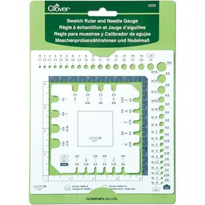 Swatch Ruler & Needle Gauge, White