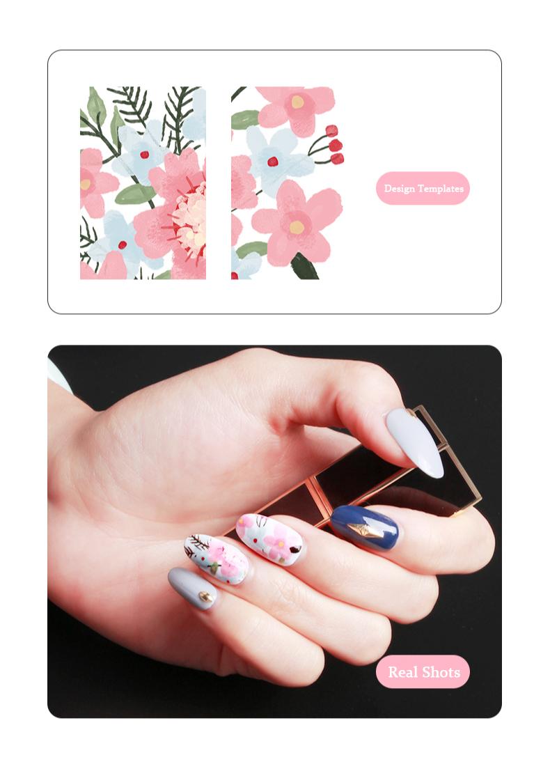 Nail Printer Nail Art Machine Portable 3D Digital Printer for Nail Art DIY Control Through Mobile App with 1000+ Designs & 10s Fast Printing for Beauty Personal Care