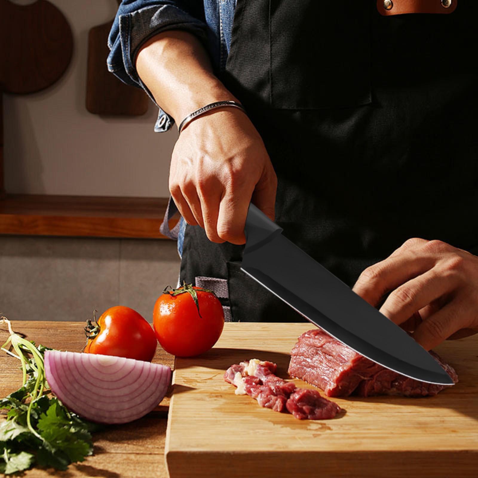 15-Piece Stainless Steel Kitchen Knife Set, Including Knives and Scissors, with Knife Block – All-in-One Cutting & Storage Solution for Modern Homes. Utensils Kitchenware Silicone