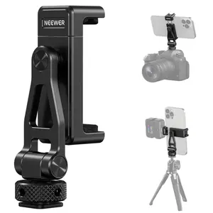 NEEWER GA010 Smartphone Tripod Mount Compatible with DJI RS 2 / RSC 2 / RS 3 Pro, Phone Holder Adapter with 1/4" Screw for Gimbal & Tripod