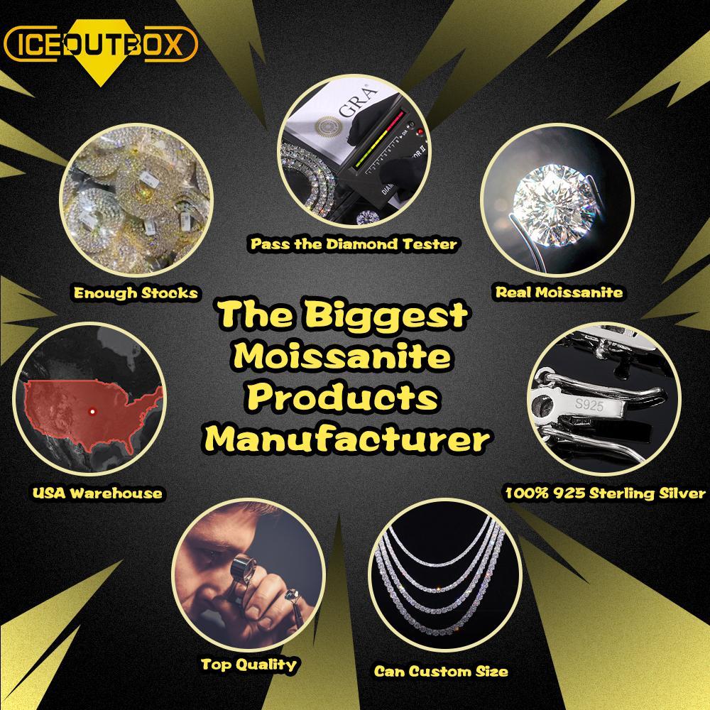 Top Quality 3MM D Color VVS1 Moissanite Tennis Bracelet Necklace For Women Man 100% S925 Silver Sparking Wedding Fine Jewelry