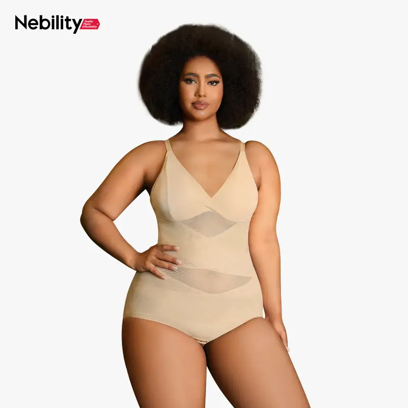 Beige (V-Neck Spaghetti Strap)