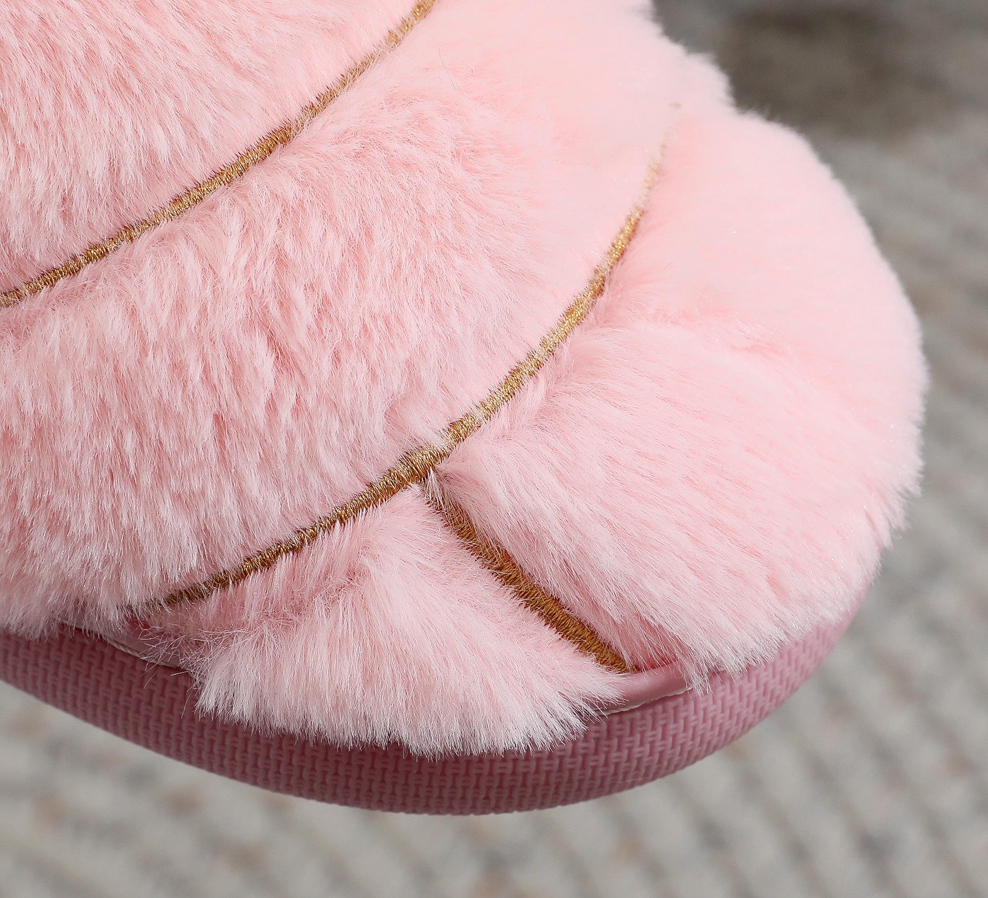 Womens Mens Memory Foam Plush Slippers Warm Soft Cozy Home Slipper Outdoor Indoor House Shoes