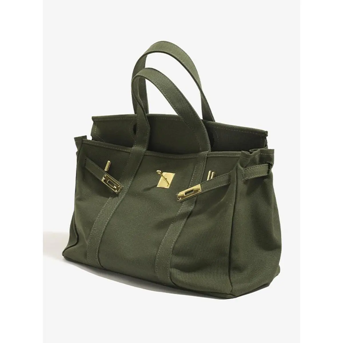 Women's Canvas Tote Bag, High-End Design Handbag, Large Capacity Commuter Bag, Office Shoulder Bag, Versatile Shoulder Bag for Daily Use