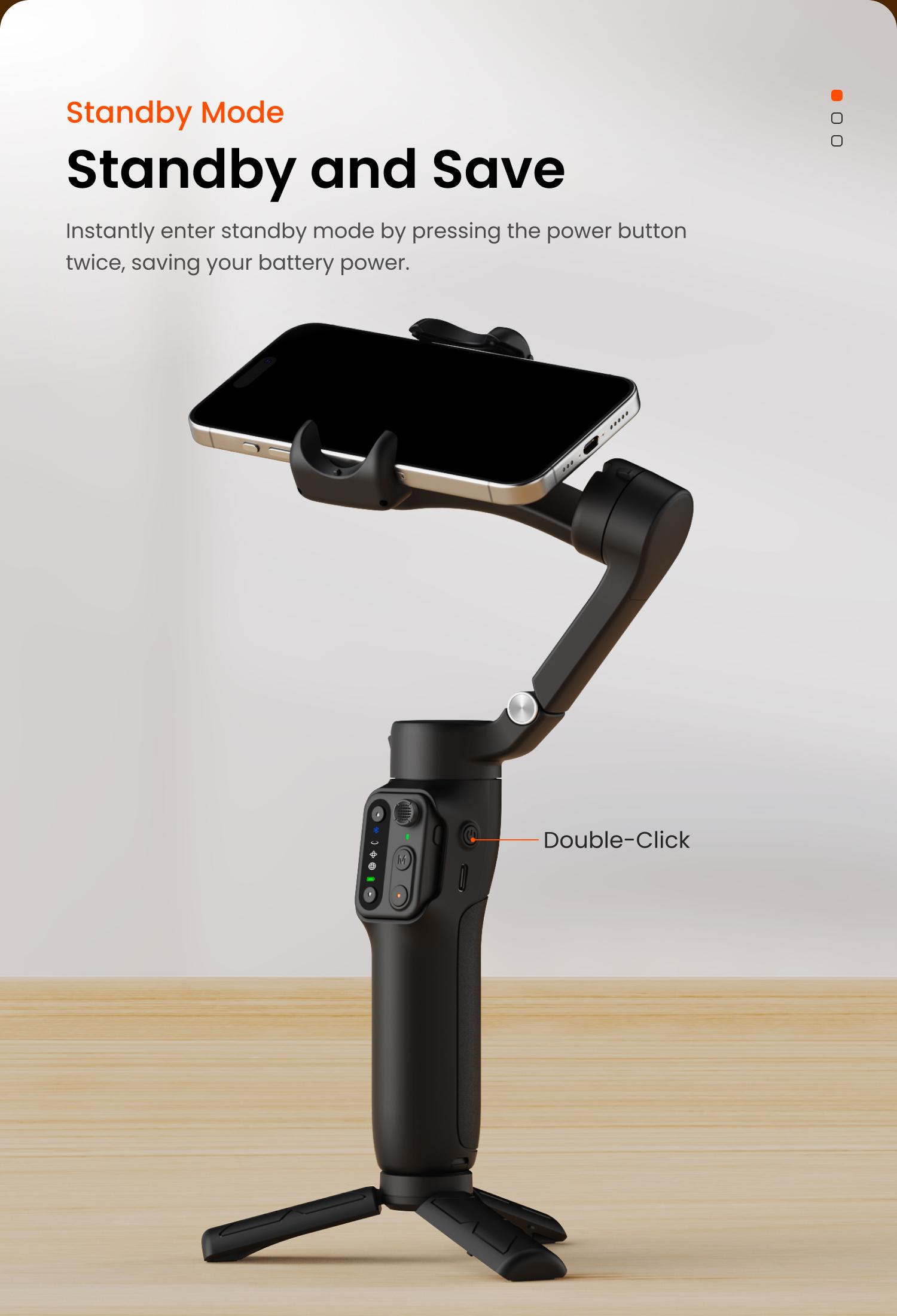 hohem iSteady X3 SE Plus New Gimbal for iPhone, AI Facial Tracking,Smartphone Gimbal with Detachable Remote Control, Portable Foldable 3-Axis Phone Gimbal for Android & iPhone 17 ,Built-in Extendable Rod,Vlog Stabilizer,Cellphone&Selfie accessories