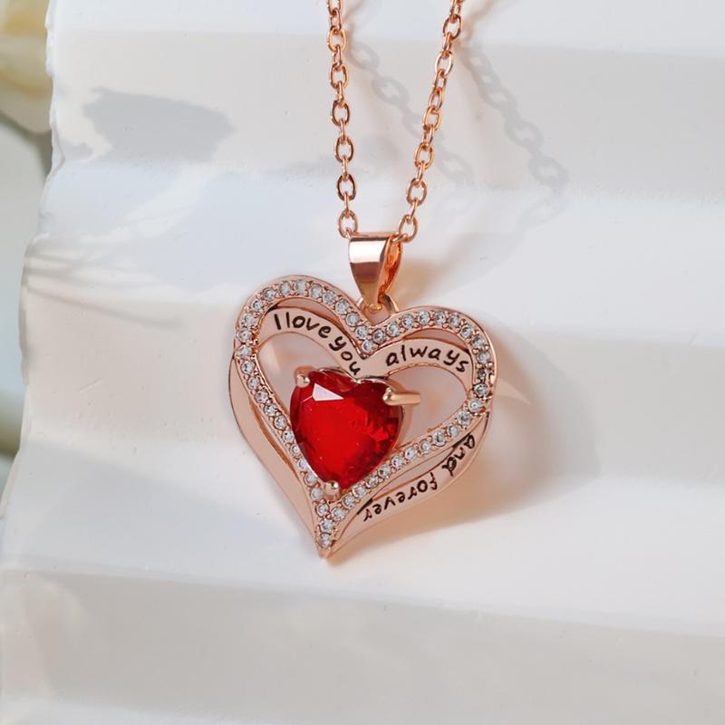 Infinity Heart Diamond Pendant, European and American Cross-Border Fashion, Twelve Chinese Zodiac Necklace, Wholesale