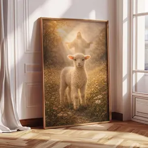 Lost Lamb Wall Art • Christian Religious Printable Art for Home Decor C