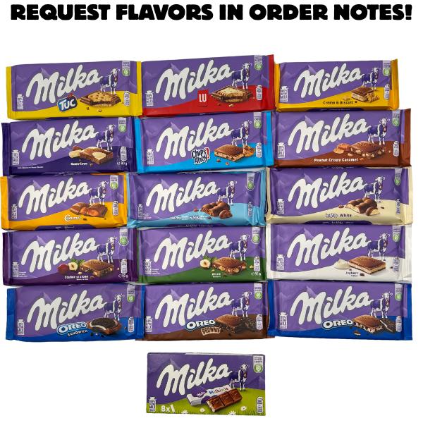 10 Milka Chocolate Bars - 10 Flavor Variety Pack - Request Flavors if You Would Like Too!
