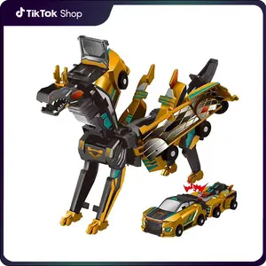 Great car toy that transforms into a unicorn or dinosaur upon collision, suitable for children of all ages