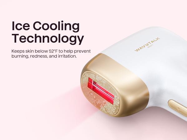 Wavytalk Bare It IPL Hair Removal with Ice Cooling, 3 Modes & 24J Dual-Pulse for Salon-Level Results on Face, Body & Bikini, Painless & Precise