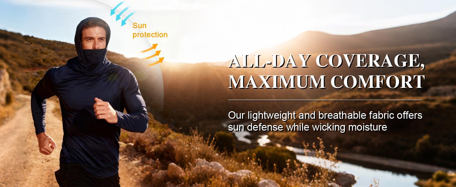 3 PACKS Men's Athletic Hoodies Long Sleeve Fishing Shirts for Men Hooded Set with Face Mask 3 PACKS Men's Athletic Hoodies Long Sleeve Fishing Shirts for Men Hooded Set with Face Mask