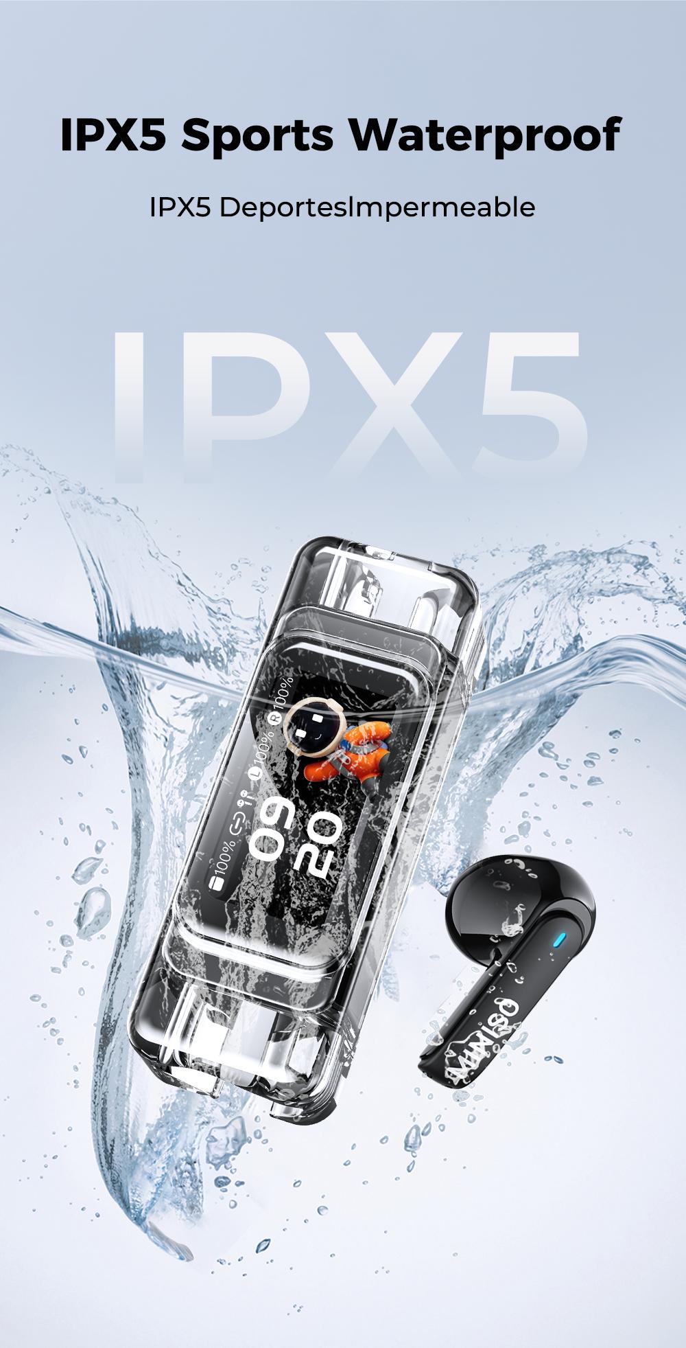 MINISO MS116 Wireless Earbuds Bluetooth 6.0 Earphones, In Ear Earbuds,LED Display High Fidelity Waterproof Wireless Earphones, Suitable for Office, Sports, Study and Audio Calls, Built in Microphone, Gaming Bluetooth Headphones