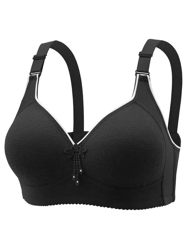Women's Wireless Push-Up Bra 6-Pack Adjustable Hook & Eye Closure Soft Breathable Medium Support Daily Versatile Lingerie