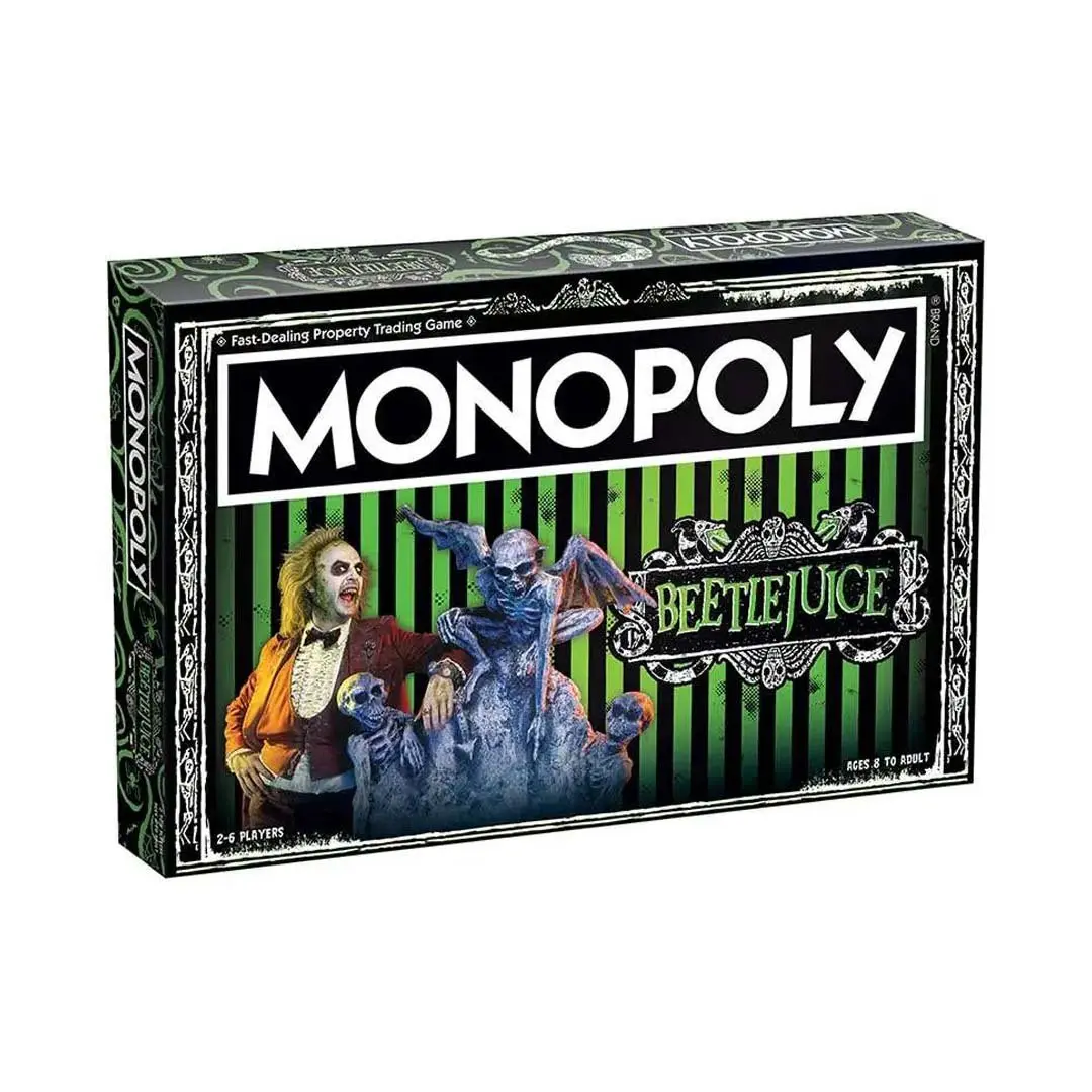 Hasbro Monopoly: Beetlejuice Board Game, Collectible, Fun Tabletop Game for 2-6 Players, Family & Party Option for Toys & Hobbies Enthusiasts, Fun Board Games