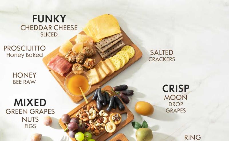 Astercook 4-Piece Bamboo Cutting Board Set with Holder - Food-Grade Charcuterie & Chopping Boards for Meat, Vegetables, Fruits - Durable, Eco-Friendly, 3 Sizes for Kitchen Use