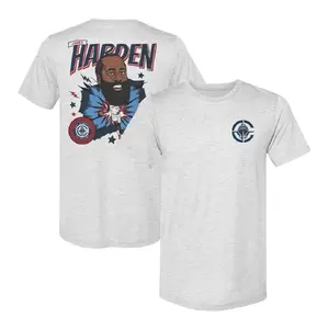 James Harden Basketball Men's Short-sleeve T Shirt – Style Player Illustration with Iconic Beard Design for Fans.