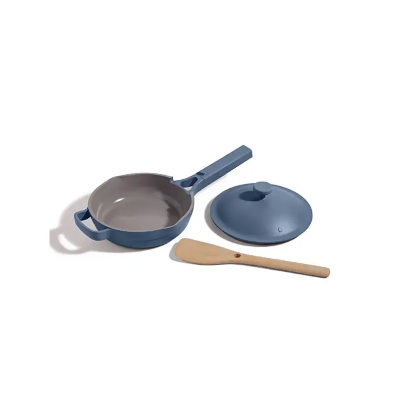 Our Place 3PC Aluminum Ceramic Glass Mini Pan Cookware Set 450F 1.2QT