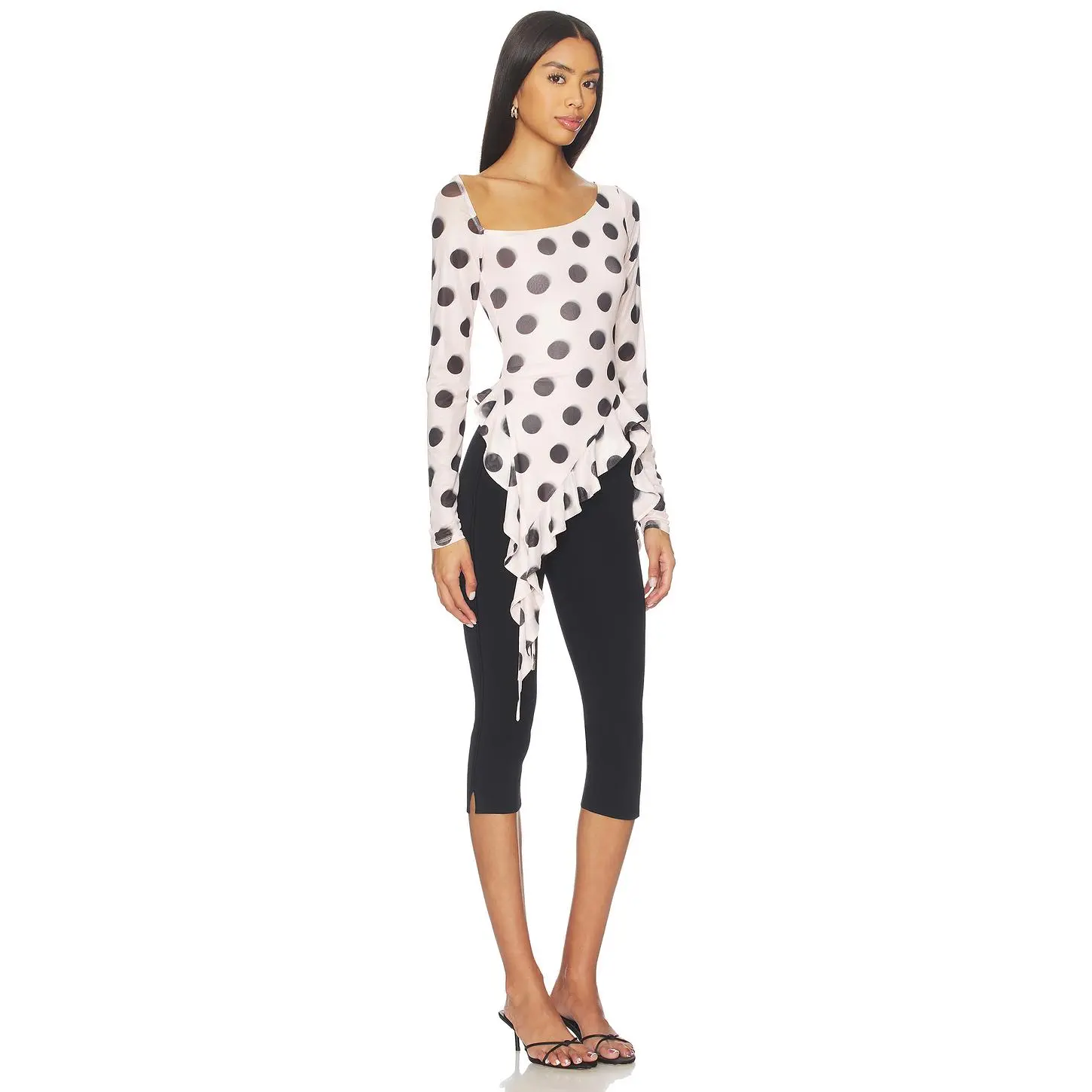 AFRM Doris Top in Rose Blur Dot - TikTok Shop
