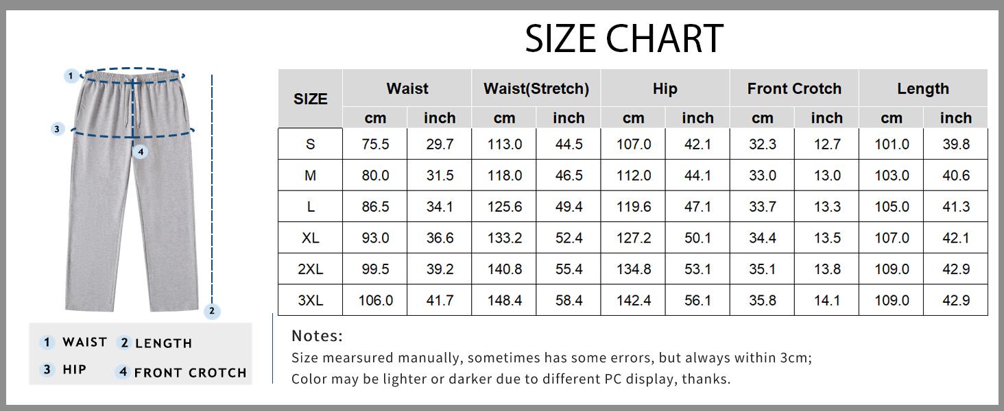 COOFANDY Men's Cotton Sweatpants Open Bottom Lounge Pants Lightweight Casual Jogger Pants with Pockets - For Sports/Casual/Gym/Outdoor Menswear Stylish Basic Day Elastic Loose Track Pants