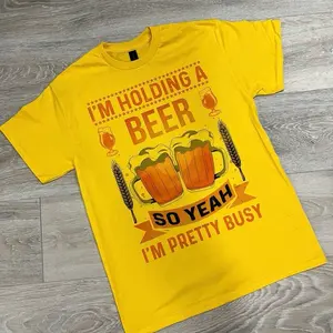 I’m Holding My Beer So Yeah I’m Busy Funny Shirt