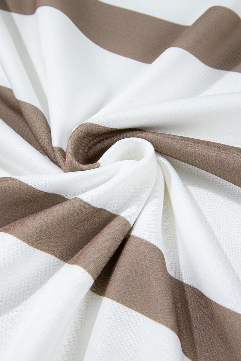 MULLVEIG Women's Stripe Drop Shoulder Pullover & Jogger Pants Set - Winter 2 Piece Lounge Outfit for Cozy Comfort Womenswear MULLVEIG Women's Stripe Drop Shoulder Pullover & Jogger Pants Set - Winter 2 Piece Lounge Outfit for Cozy Comfort Womenswear