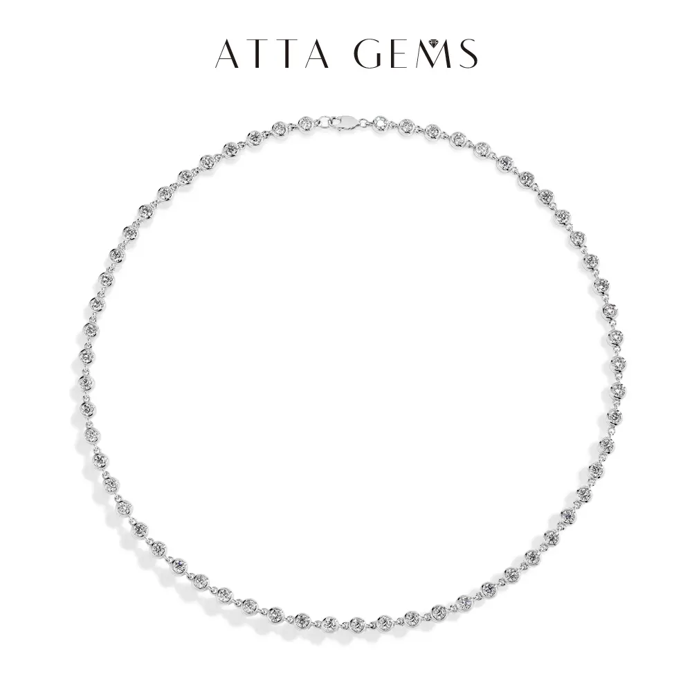 Sparkling Solitaire Moissanite Necklace for Women, 3.0mm D-VVS1 Gemstone on a Minimalist Cuban Link Chain, Minimalist Chain Necklaces, Female, Anniversary