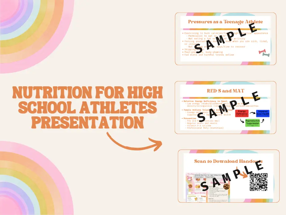 Nutrition for High School Athletes Presentation