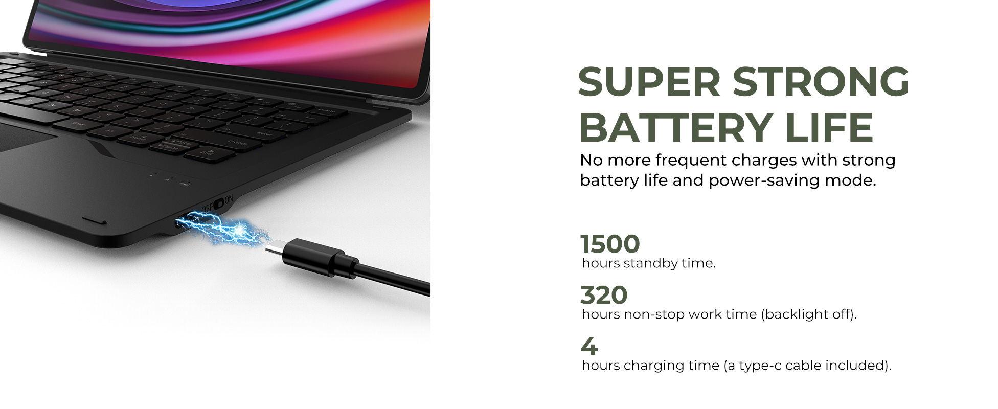 Dexnor Keyboard Case for Samsung Galaxy Tab S10 Ultra/ S9 Ultra - Magnetic Detachable Book Cover Style Keyboard with Multi-Touch Trackpad, Wireless, Backlit, S Pen Holder