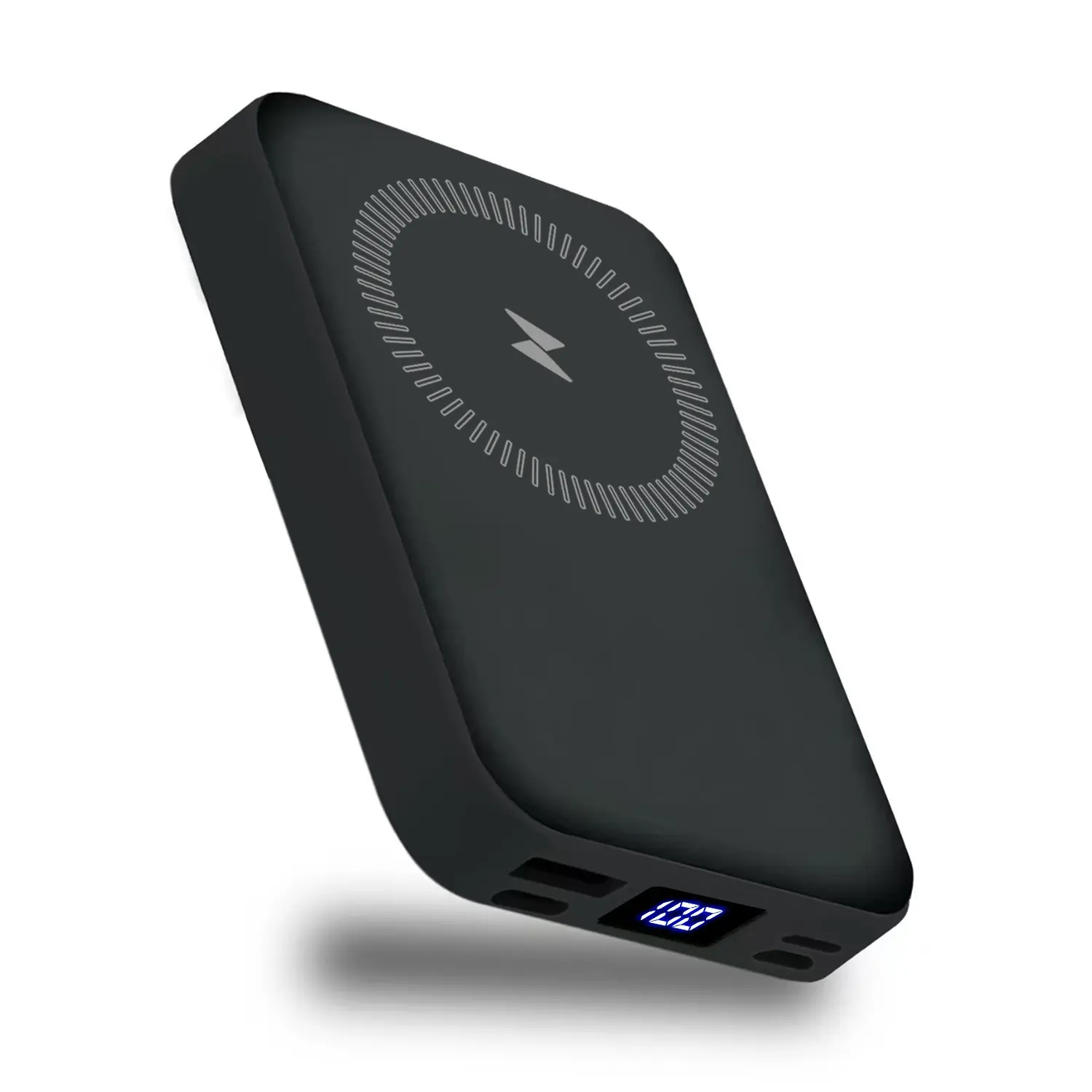 VIL 10000mAh Magnetic Mobile Power Bank - 22.5W PD Fast Charging Wireless Charger, Built-in USB-C & Lightning Cables, Stand, LED Display, Extended Capacity Travel Battery Pack, Accessories for iPhone 17/16/15/14/13/12 & Android Smartphones (Hands-Free)