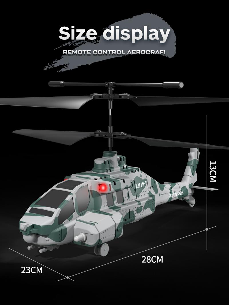 BRRRRT Multifunctional Remote-Controlled Helicopter with Firing Projectiles Six-axis Gyroscope One-touch Takeoff Landing Speed Adjustment Extended-range 2.4G Remote Control Stationary Hovering LED Lighting Effects Perfect Christmas Gift for Children