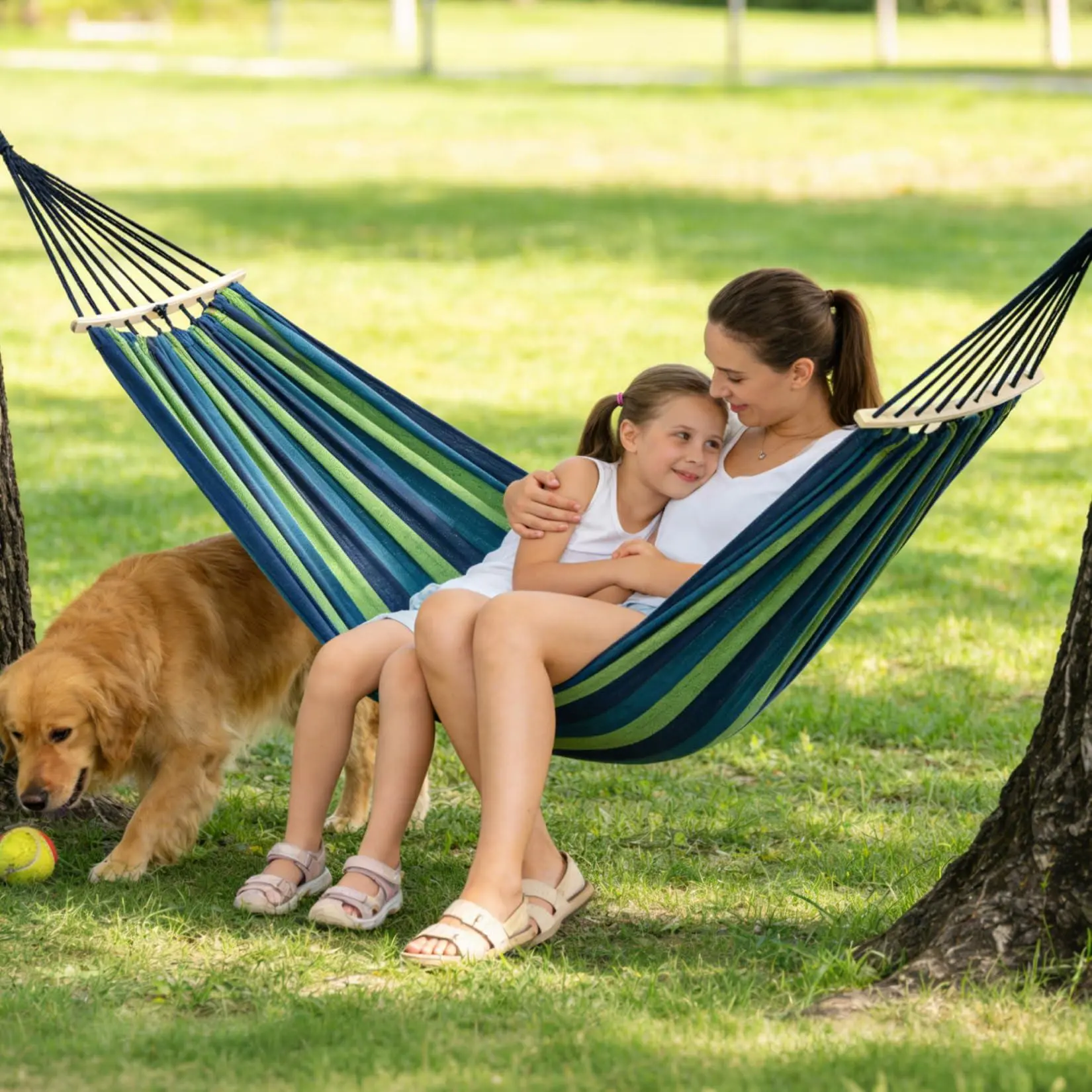GAOMON Camping Portable Hanging Hammock Indoor Home Bedroom Hammock Lazy Chair Travel Outdoor Swing Chair Thick Canvas Bed Hammocks,Used for Backpacking, Beach, Courtyard, Hiking.
