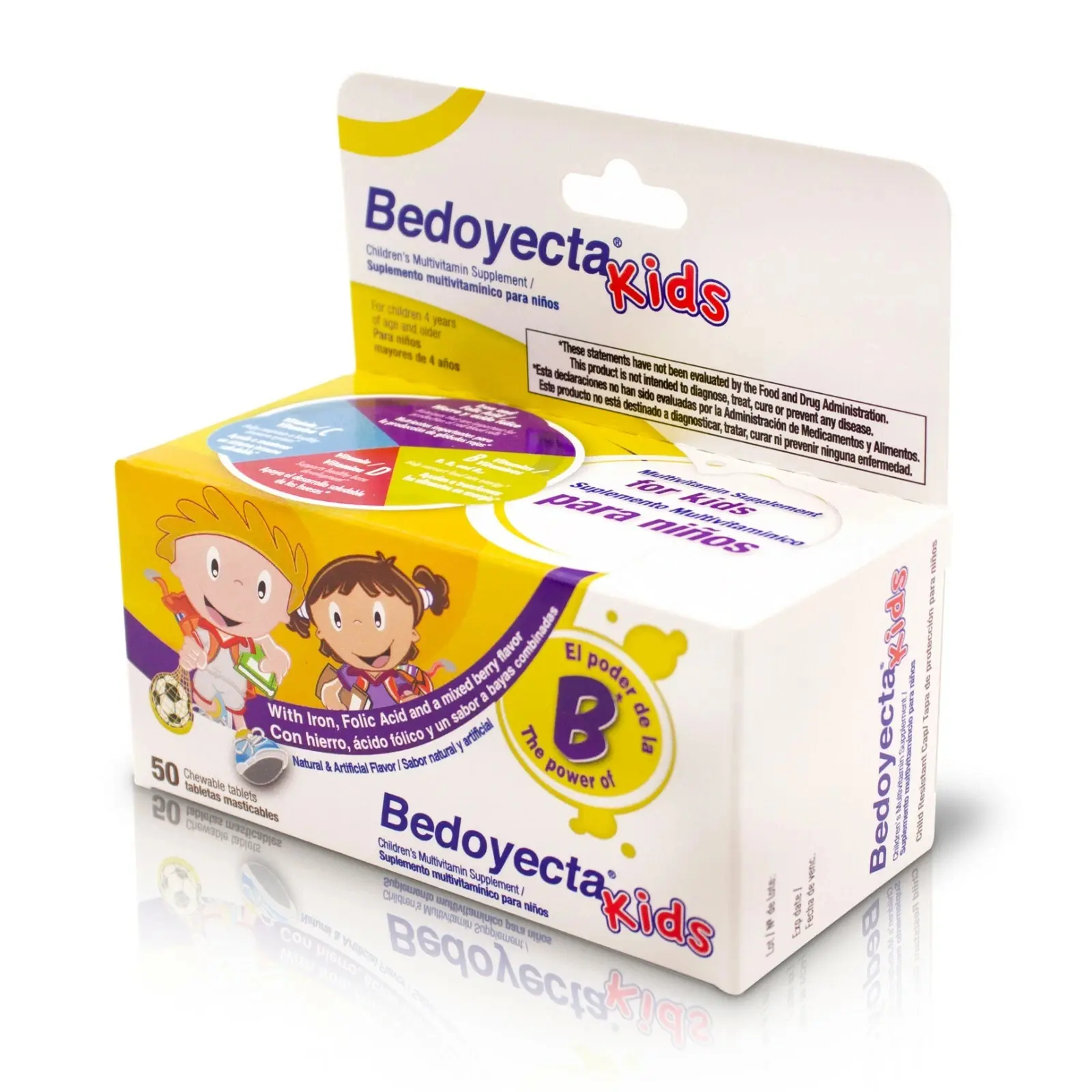 BEDOYECTA KIDS 50 TAB CHEWABLES