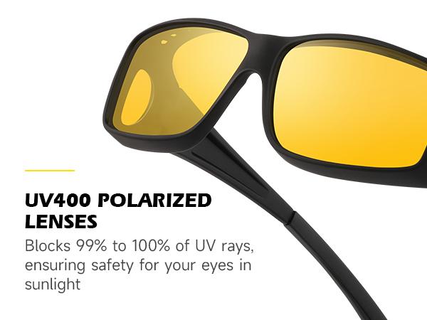 MEETSUN Wrap Around Sunglasses Unisex Polarized UV400 Protection Fit Over Prescription Glasses TAC HD TR90 Frame Men's Rugged Sunglasses