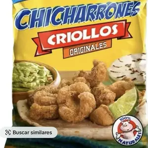 3 Bags of CHICHARRÓN CRIOLLO ORIGINAL 24 gr. C/u Snack CHIPS CRUNCHY