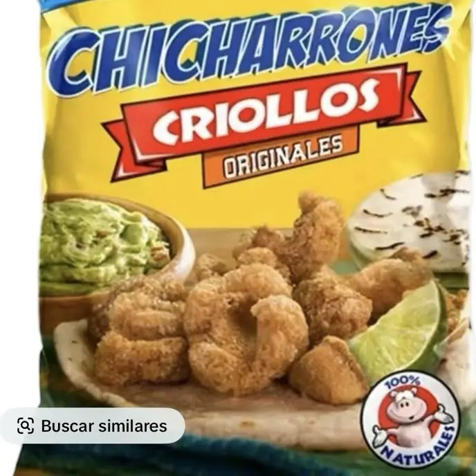 3 Bags of CHICHARRÓN CRIOLLO ORIGINAL 24 gr. C/u Snack CHIPS CRUNCHY