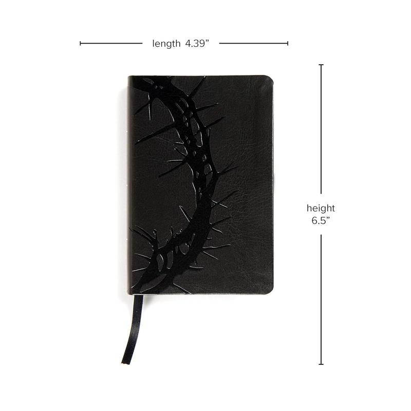 KJV Large Print Compact Reference Bible, Charcoal LeatherTouch, KJV Holy Bible, Red Letter, Pure Cambridge Text, Presentation Page, Cross-References