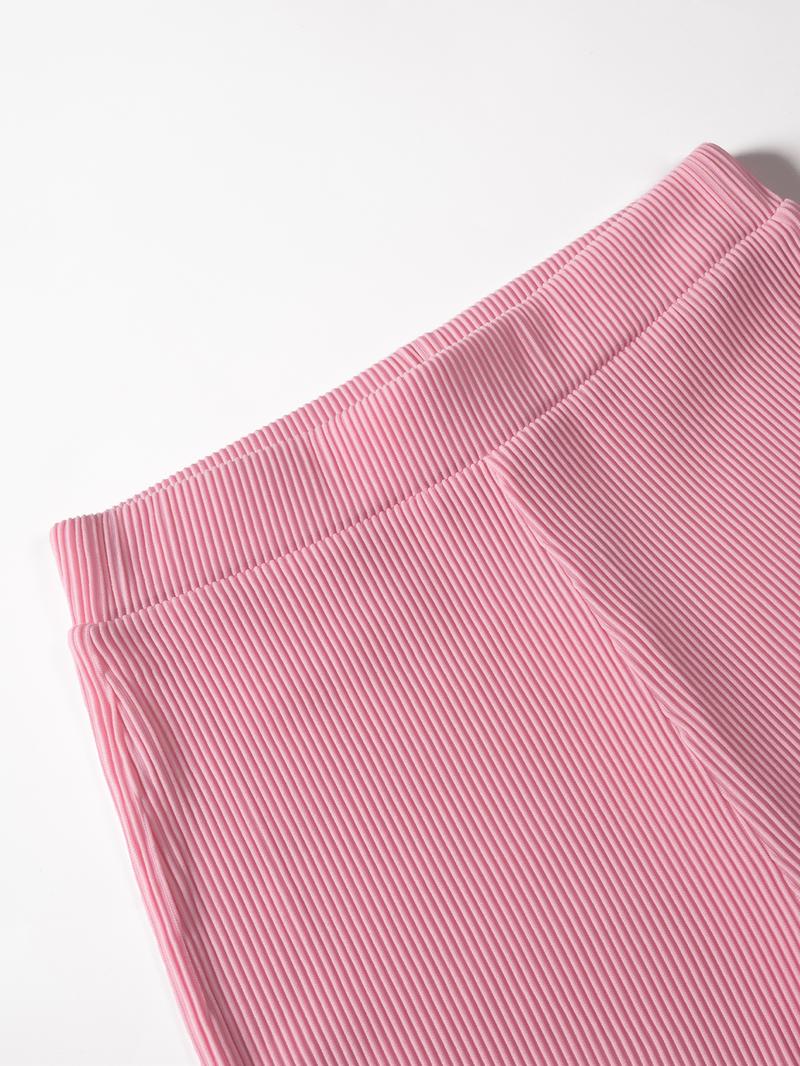 USBoutiqueCHIC Women's Summer Slim Fit 2-Piece Workout Set | Crop Top & High-Waist Leggings | 7-Color Athletic Wear Collection